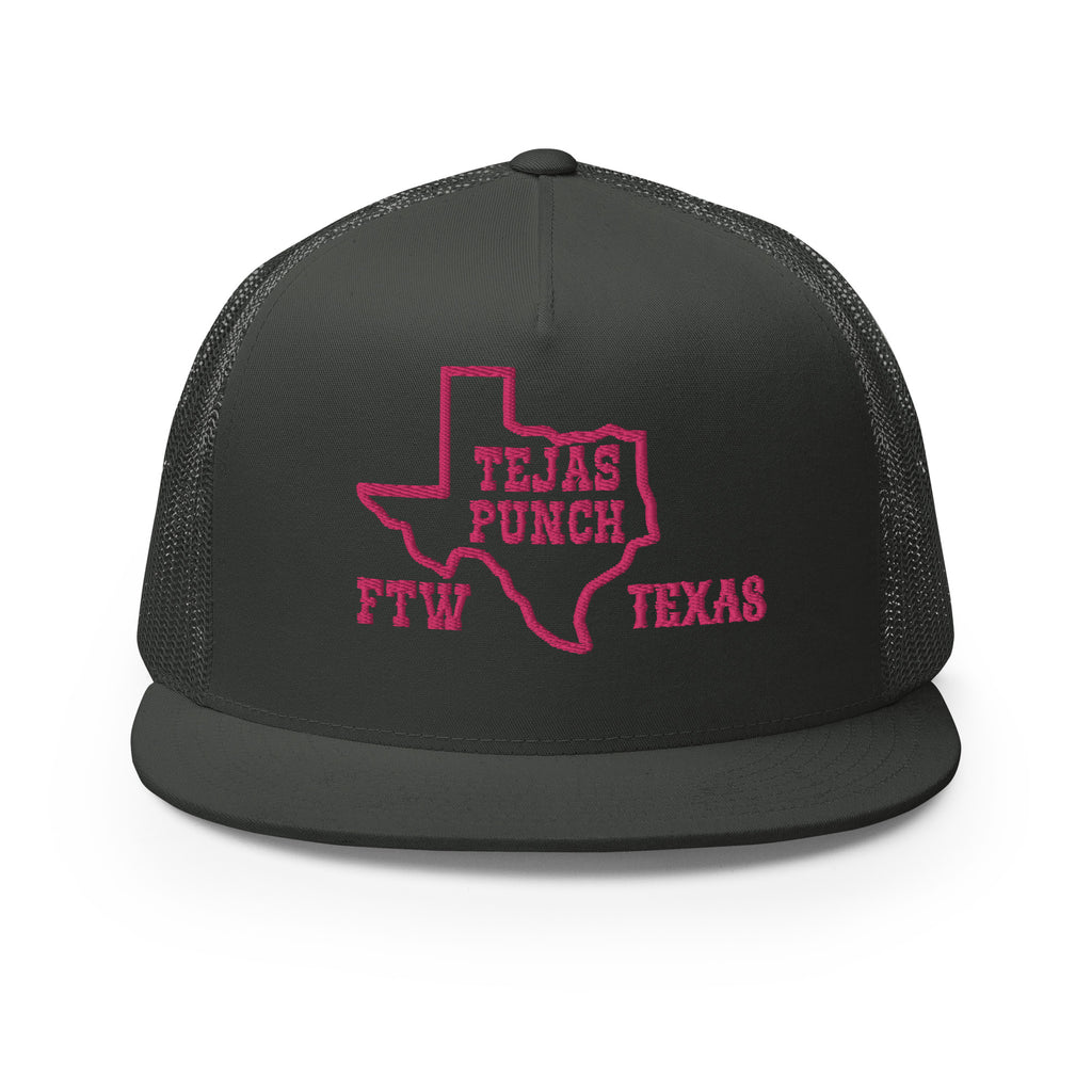 Tejas Punch Trucker Cap V3 Pink