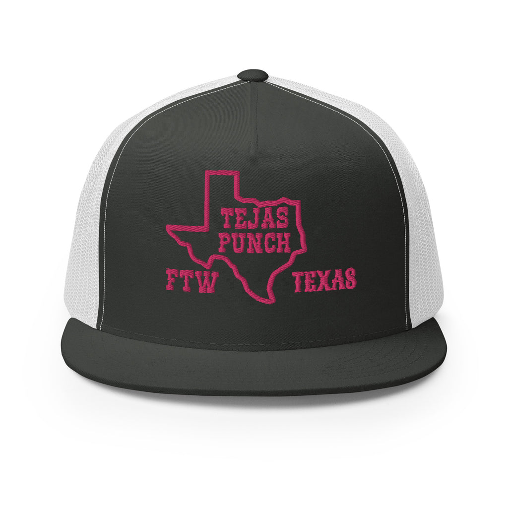 Tejas Punch Trucker Cap V3 Pink