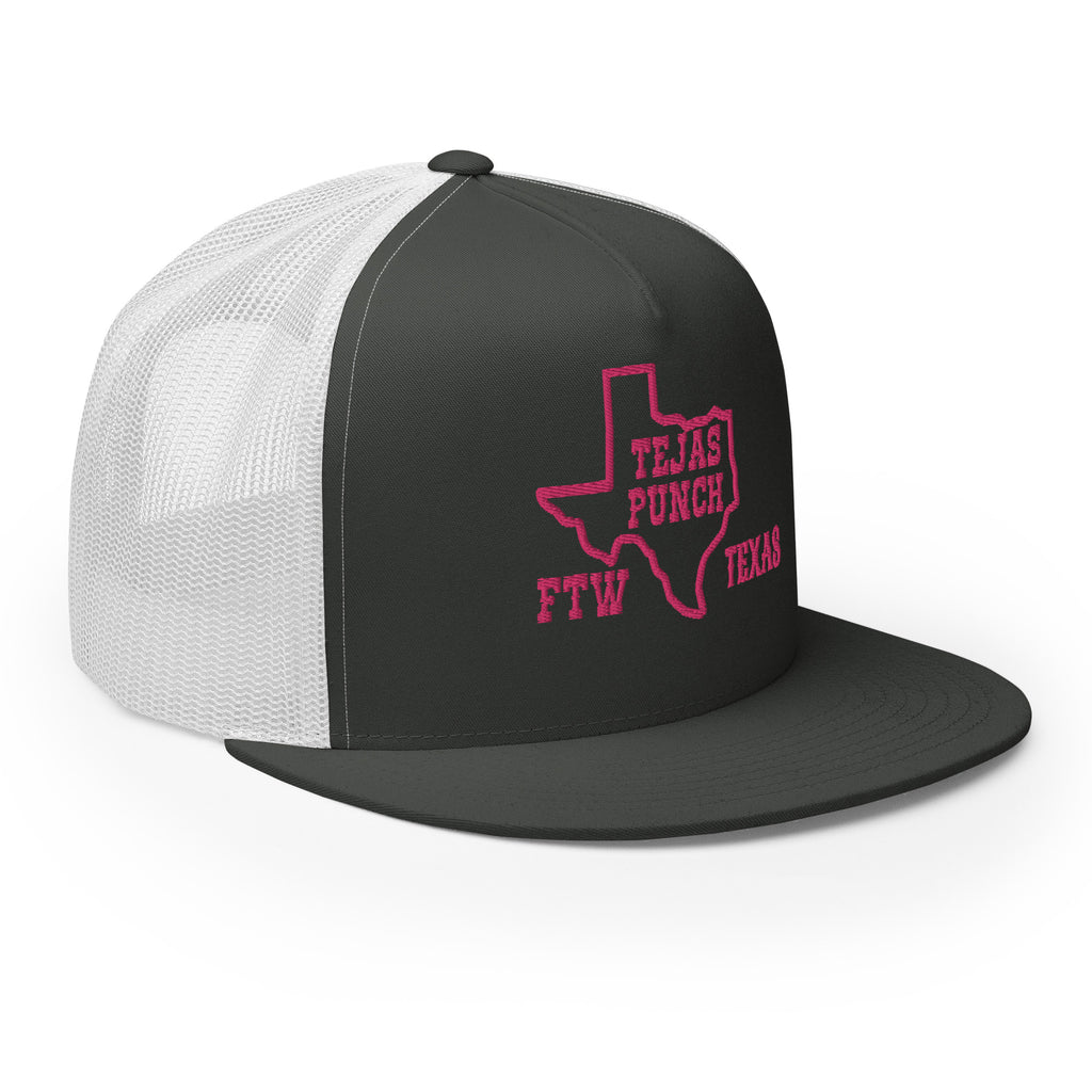 Tejas Punch Trucker Cap V3 Pink