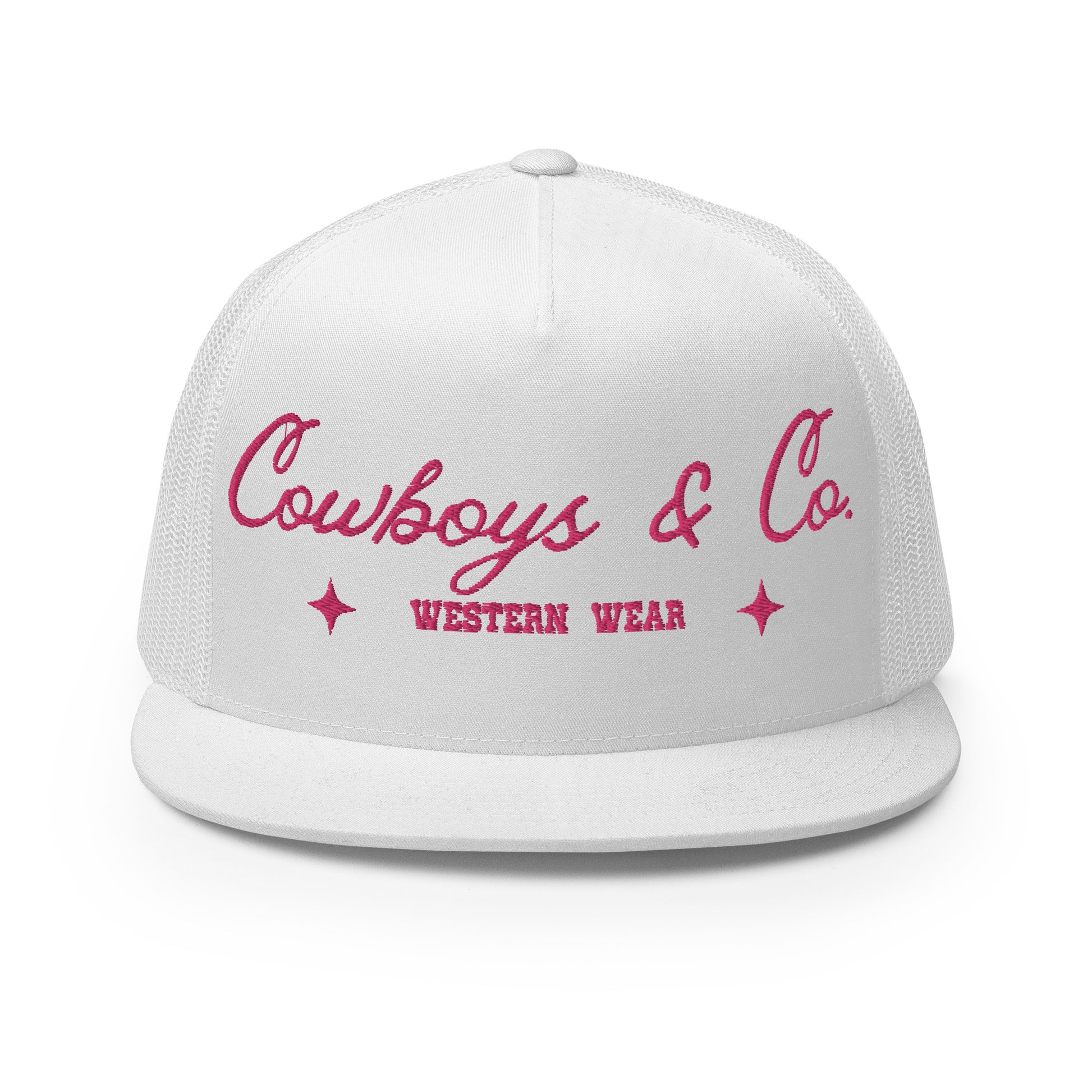 Cowboys & Co. Trucker Cap Pink Logo