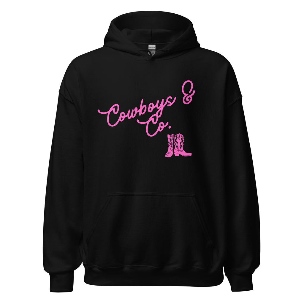 Cowboys & Co. Hoodie w/ Pink Logo