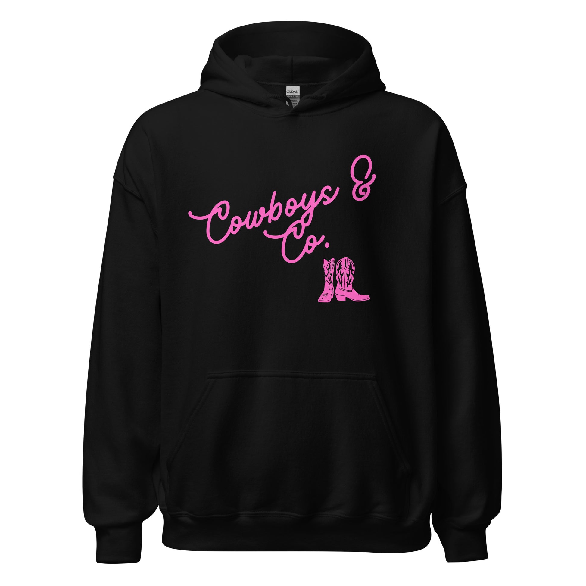 Cowboys & Co. Hoodie w/ Pink Logo