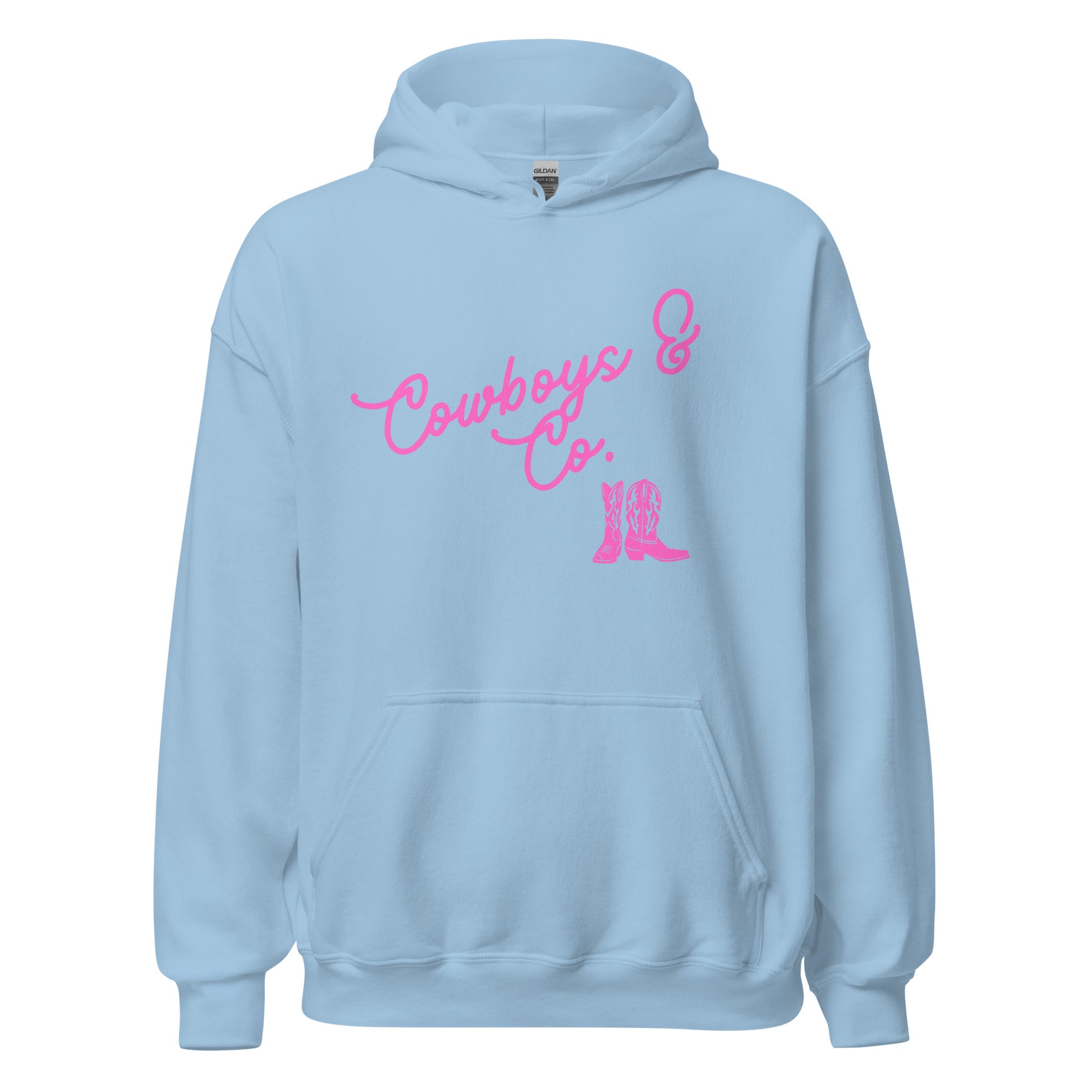 Cowboys & Co. Hoodie w/ Pink Logo