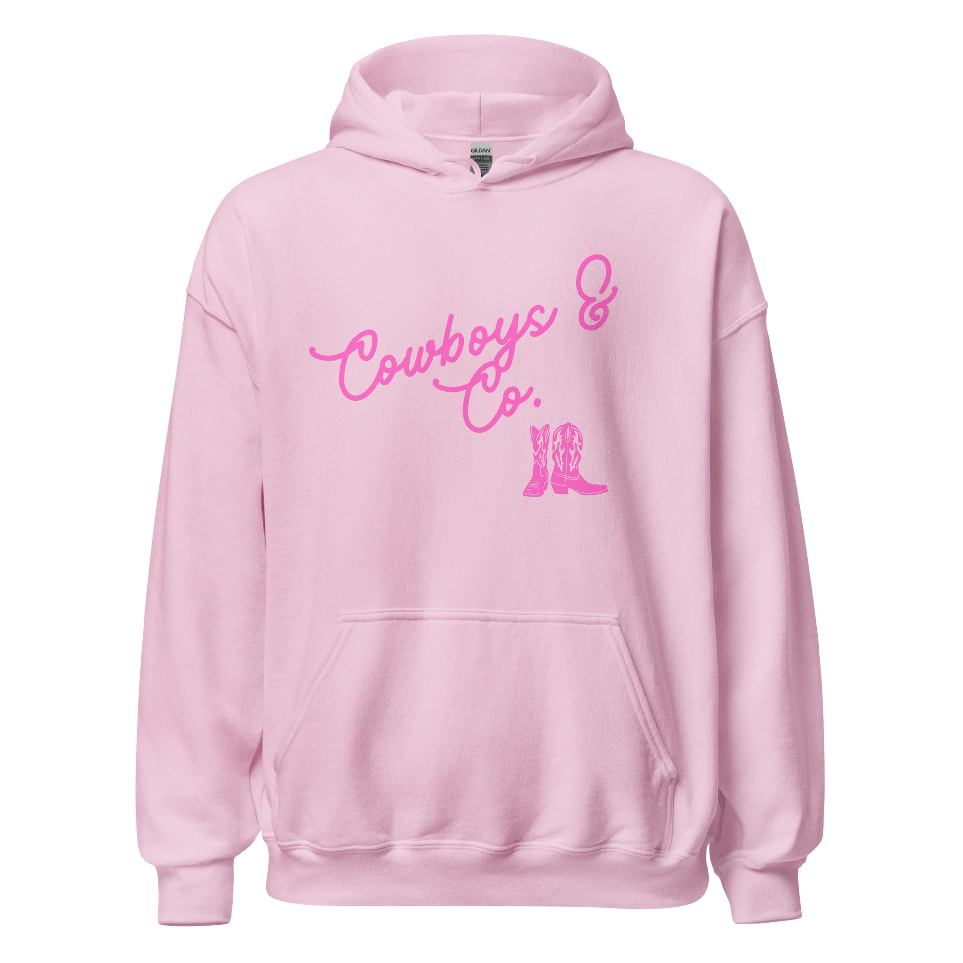 Cowboys & Co. Hoodie w/ Pink Logo
