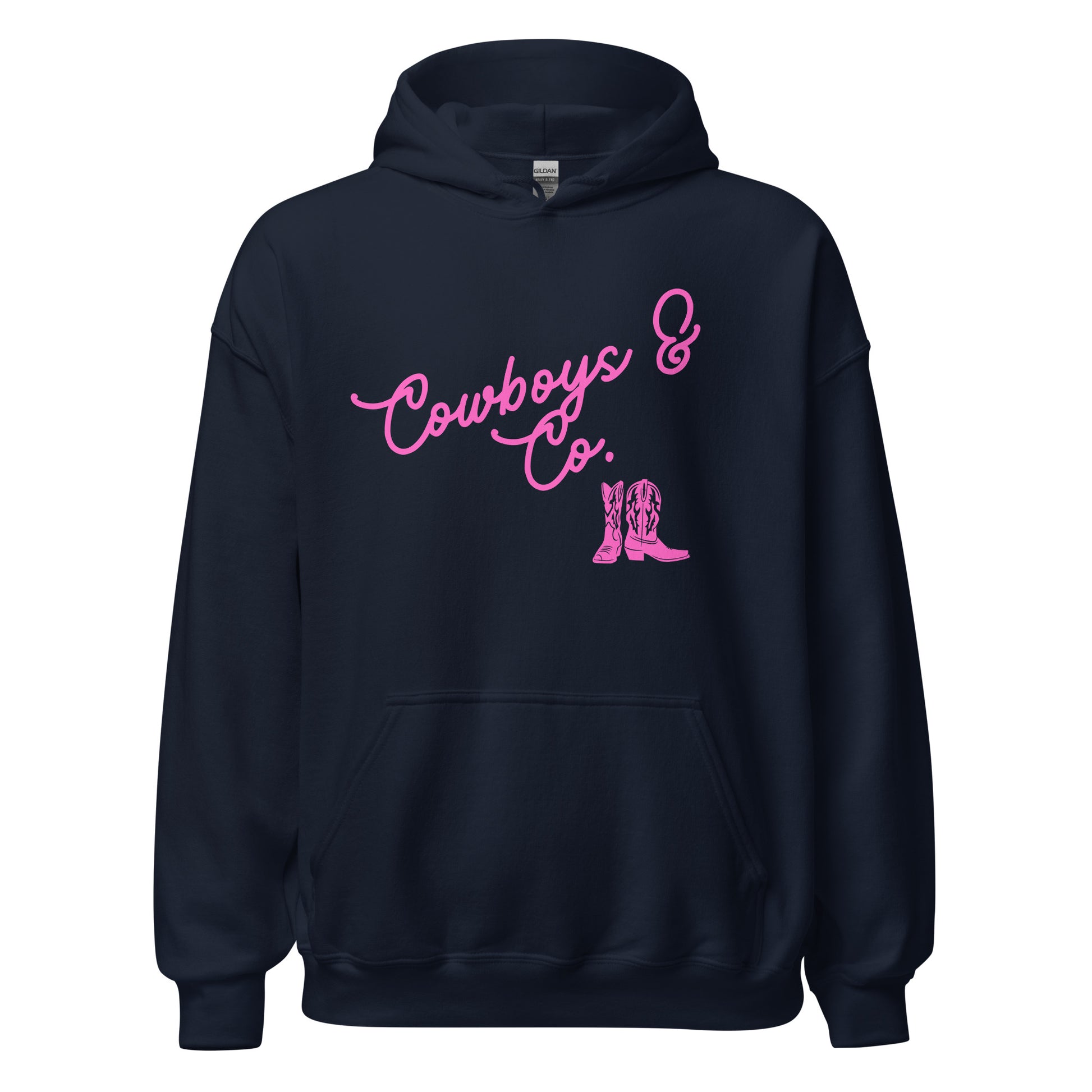 Cowboys & Co. Hoodie w/ Pink Logo