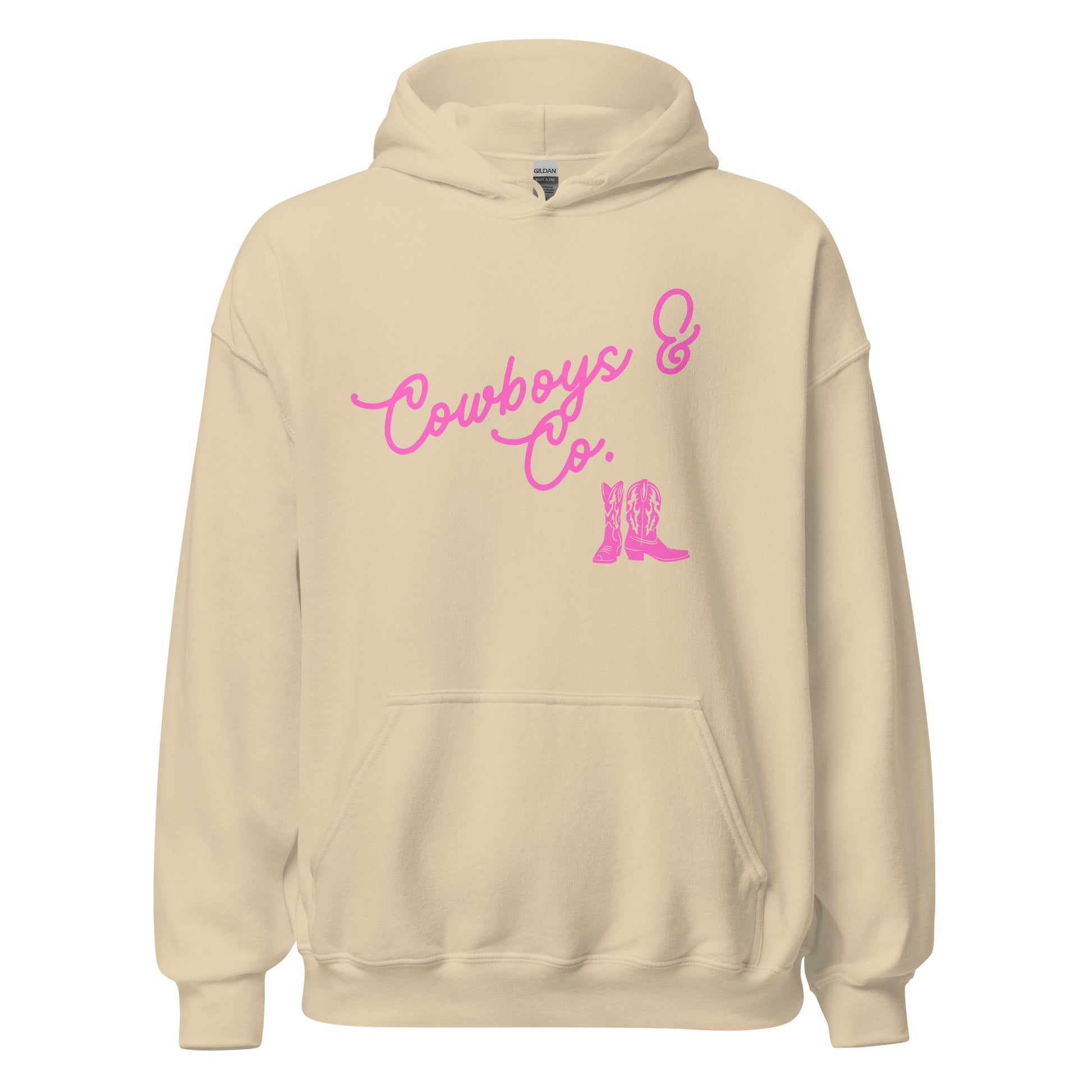 Cowboys & Co. Hoodie w/ Pink Logo