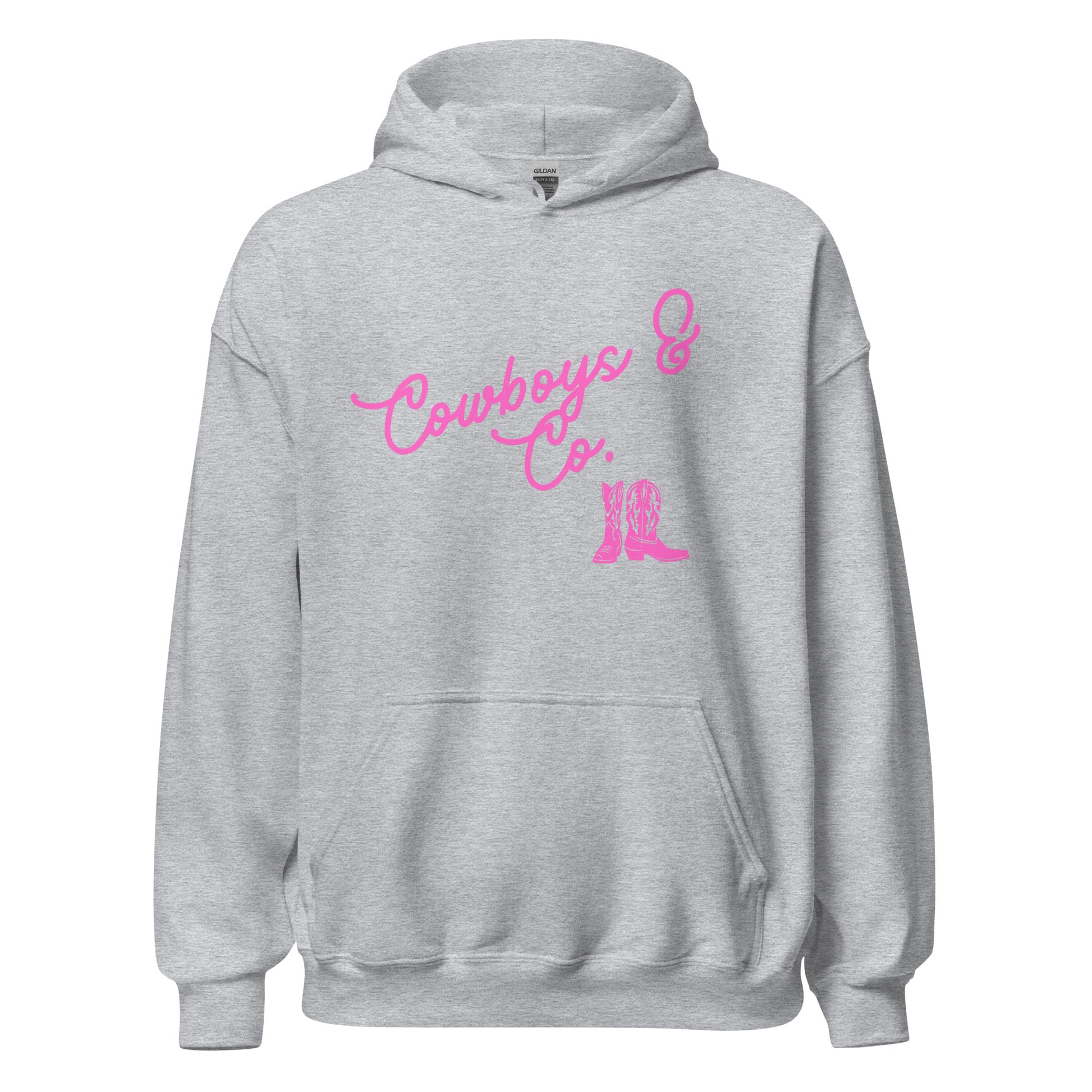 Cowboys & Co. Hoodie w/ Pink Logo