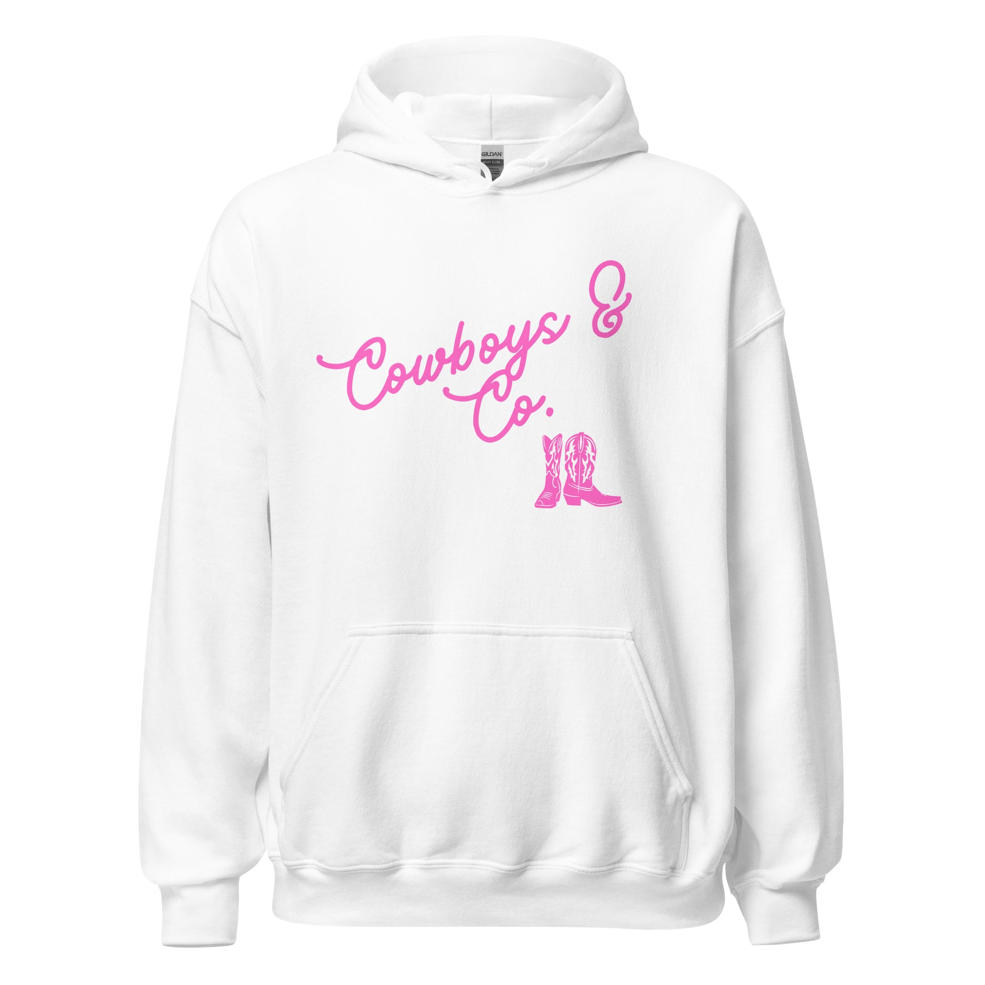 Cowboys & Co. Hoodie w/ Pink Logo